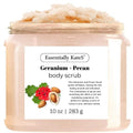 Geranium + Pecan Body & Foot Scrub 10 oz by EssentiallyKateS