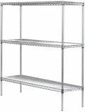 Omega 24" Deep x 72" Wide x 80" High 3 Tier Chrome Starter Shelving Unit by OmegaProductsCorporation