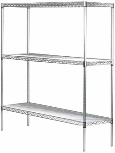 Omega 21" Deep x 30" Wide x 36" High 3 Tier Chrome Starter Shelving Unit by OmegaProductsCorporation
