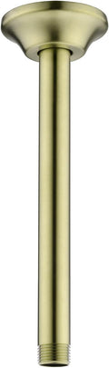 BESTILL 8 Inch Ceiling Mount Rain Shower Head Arm and Flange, Brushed Gold by BESTILL