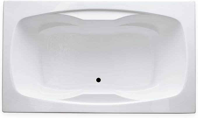 Carver Tubs - AR7242 - Acrylic Fiberglass Soaking Rectangle Bathtub - White Two - Image 5