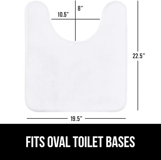 GORILLA GRIP Thick Memory Foam Toilet Rug - Image 2