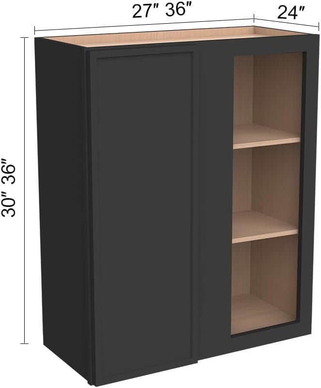 Solid Hardwood Wall Blind Corner Cabinets, Adjustable Shelves, Soft-Close Doors - Image 3
