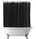 Clawfoot Tub Shower Curtain Liner Black 180x70 Inch Liner All Warp Around Extra by De-Mediocre