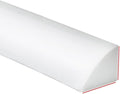 Duzzy 98 Inch Flexible Quarter Round Molding, Peel and Stick Silicone Rubber by Duzzy