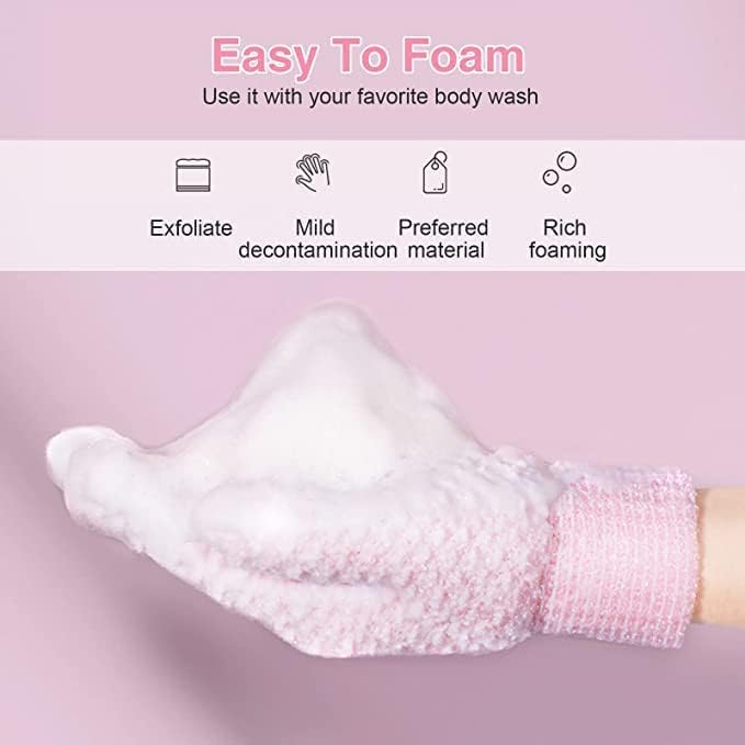 Yiclick Heavy Exfoliating Gloves, Exfoliating Body Scrubber - Image 3