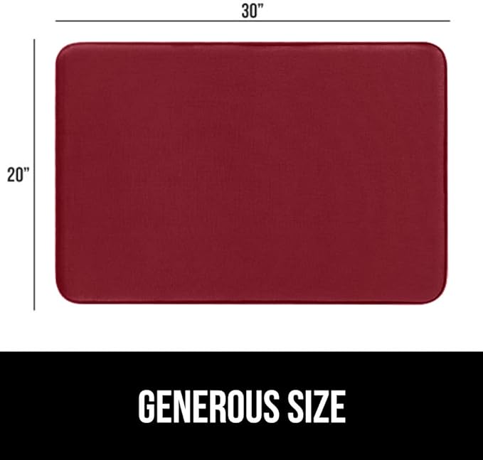 GORILLA GRIP Memory Foam Bath Mat, Soft Absorbent Velvet Bathroom Mats - Image 2