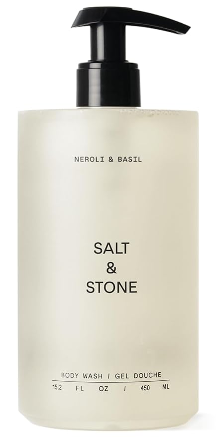 Salt & Stone Body Wash for Women & Men | Neroli & Basil | Hydrating Gel by SaltStone