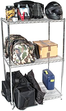 Omega 21" Deep x 60" Wide x 80" High 3 Tier Chrome Starter Shelving Unit - Image 3