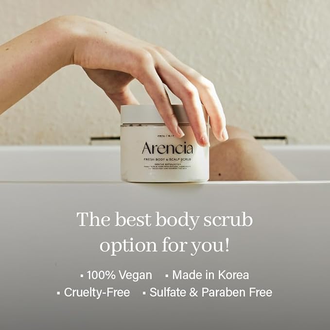 Arencia Fresh Cloud Sea Salt Body & Scalp Scrub - Image 4