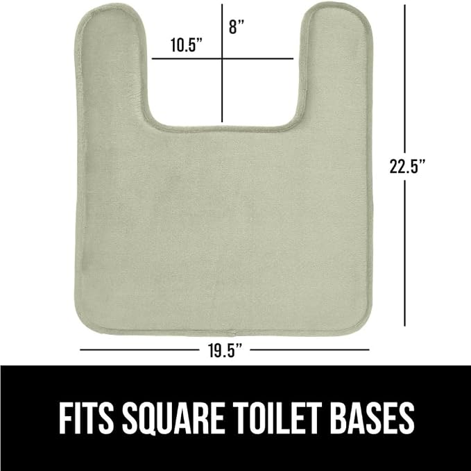 GORILLA GRIP Thick Memory Foam Toilet Rug - Image 2