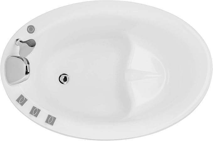 Empava Air Jetted Massage Bath Tub 48 in. Freestanding Bathtub Air Mirco Bubble by Empava