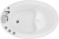 Empava Air Jetted Massage Bath Tub 48 in. Freestanding Bathtub Air Mirco Bubble by Empava