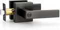 Probrico 1 Pack Interior Privacy Grey Door Handle, Gunmetal Black Locking by Probrico