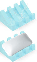 Silicone Soap Dish for Bar Soap Holder for Shower Bathroom Self Draining by MrBulloc