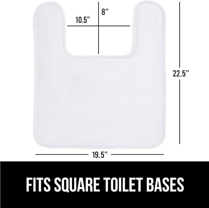 GORILLA GRIP Thick Memory Foam Toilet Rug - Image 2