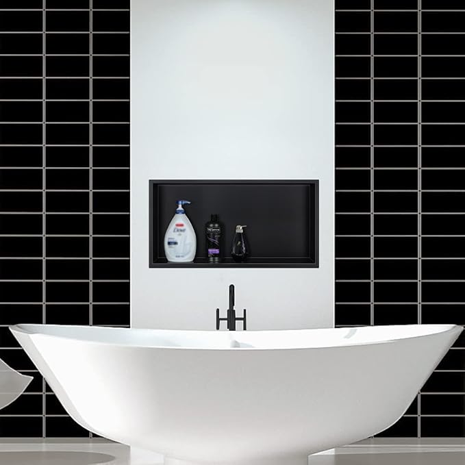 Neodrain Shower Niche, Shower Niche Bathroom Shelf, NO Tile Needed Recessed - Image 8