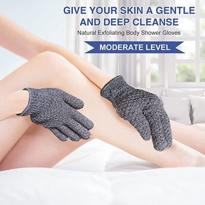 Yiclick Heavy Exfoliating Gloves 4Pcs, Exfoliating Mitts, Body Scrubber - Image 7