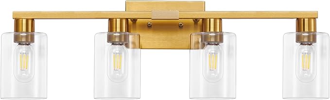 Brushed Gold Bathroom Light fixtures, Living Room Bedroom Hallway, Bathroom by SOPEASGlobalperspective