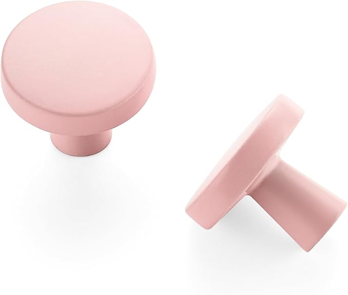 Ravinte 10 Pack Drawer Pulls 1-1/4 Inch Pink Kitchen Cabinet Knobs Solid Round - Image 9