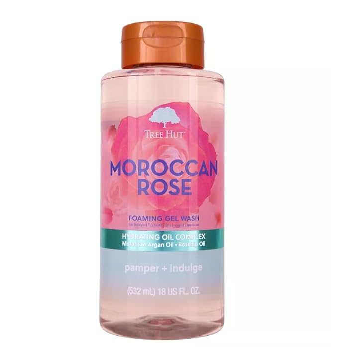 Tree Hut Moroccan Rose Shea Sugar Scrub, Exfoliating & Hydrating Body Scrub - Image 4