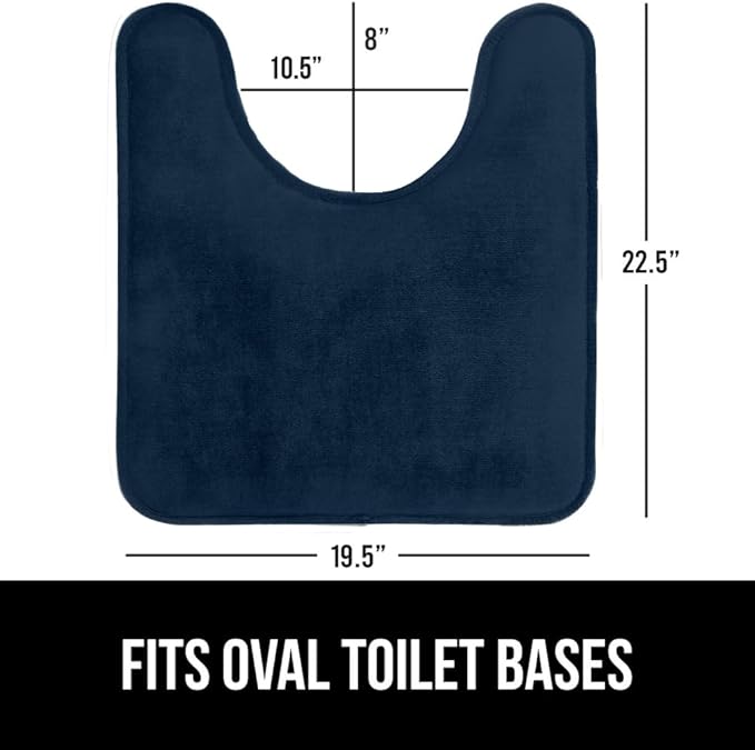 GORILLA GRIP Thick Memory Foam Toilet Rug - Image 2