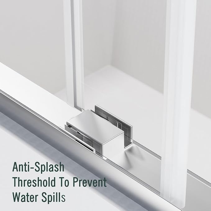 Bathtub Sliding Door, Bathtub Glass Door, Bathtub Double Sliding Tempered Glass - Image 8
