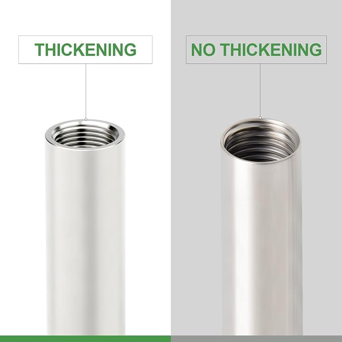 TAISHER 2PCS Stainless Steel Pipe Fittings, 1/4" NPT Female x 1/4" NPT Female - Image 3