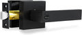 Privacy Interior Door Lever, Heavy Duty Matte Black Door Handles Square Door by RAZCC
