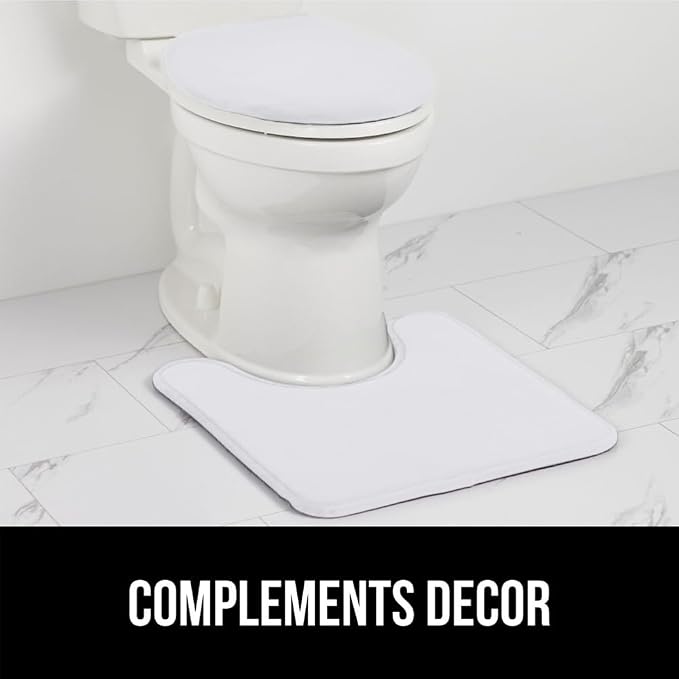 GORILLA GRIP Thick Memory Foam Toilet Rug - Image 8