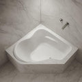 Carver Tubs - CK5959 - Modern Acrylic Fiberglass Soaking Corner Bathtub by CarverTubs