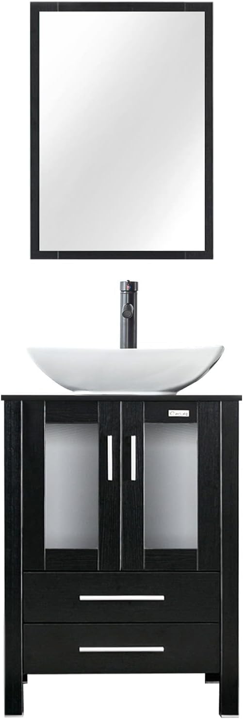 eclife 24" Modern Bathroom Vanity Sink Combo Freestanding Cabinet by eclife