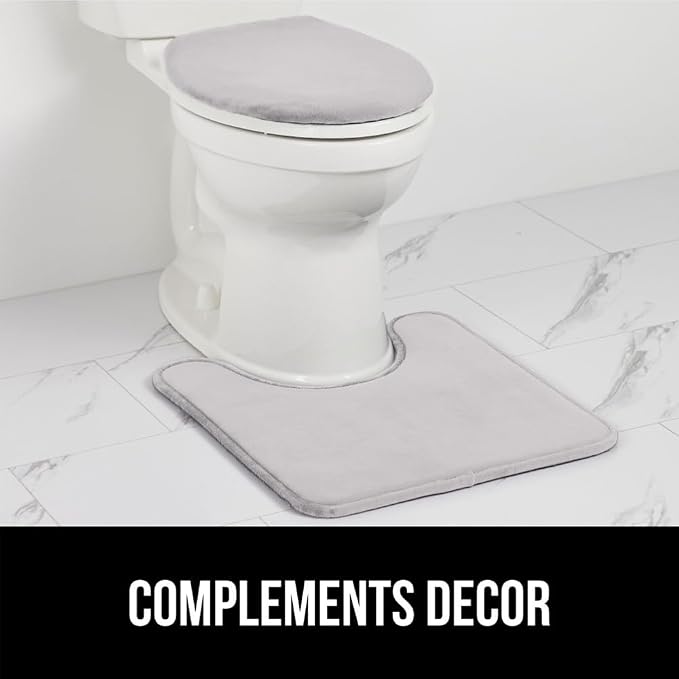 GORILLA GRIP Thick Memory Foam Toilet Rug - Image 8