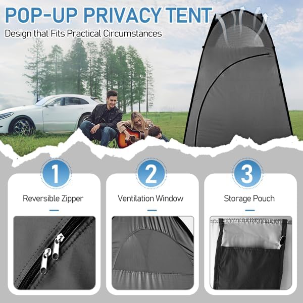 4x4ft Pop Up Privacy Shower Tent - Image 7