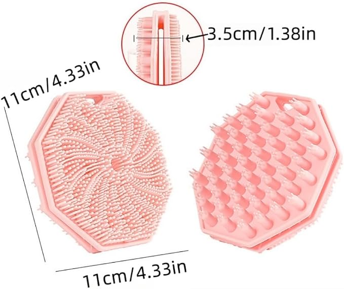 Silicone Body Scrubber Double-Sided Design，Silicone Loofah Double-Sided Body - Image 3