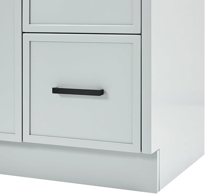 ARIEL Kelly 48 inch Bathroom Vanity Without Sink in Grey, Bathroom Base Cabinet - Image 9