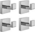 Kruodop 4 PCS Towel Hooks for Bathroom, Wall Mount Towel Holder, Square by Kruodop