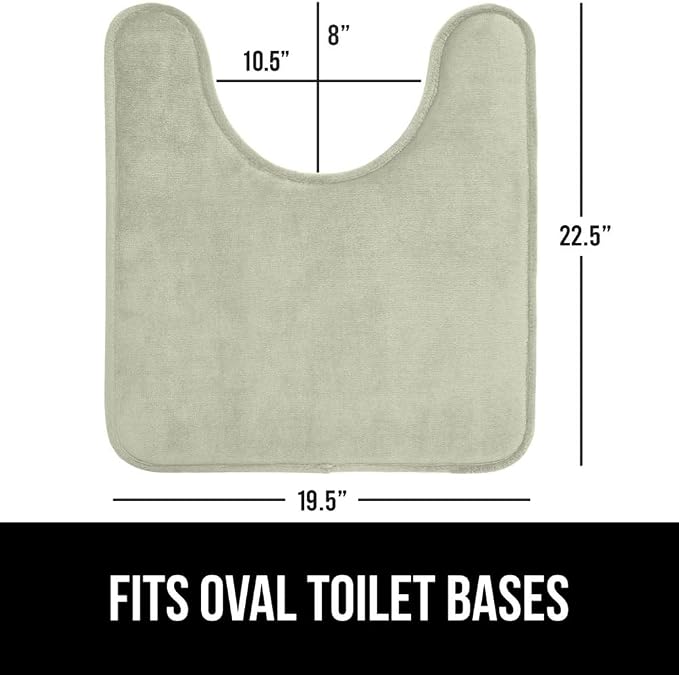 GORILLA GRIP Thick Memory Foam Toilet Rug - Image 2