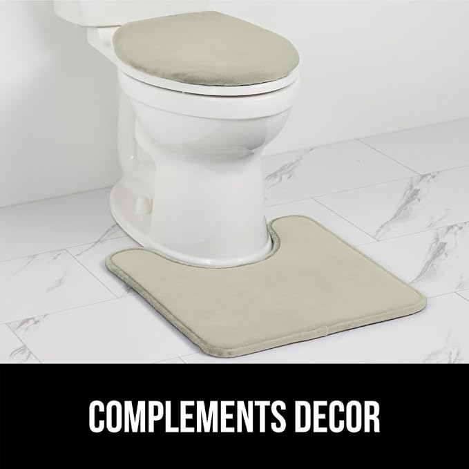 GORILLA GRIP Thick Memory Foam Toilet Rug - Image 8