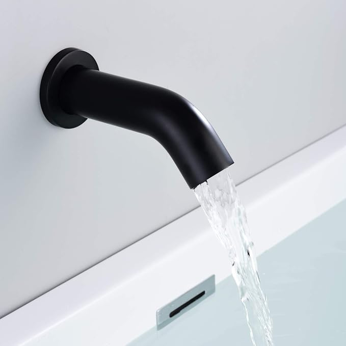 3 Handle Tub Shower Faucet, Matte Black Bathtub Faucet Set - Image 7