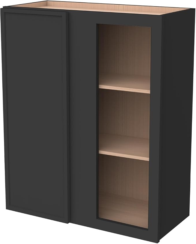 Solid Hardwood Wall Blind Corner Cabinets, Adjustable Shelves, Soft-Close Doors by HCIOANHomecabinetseries