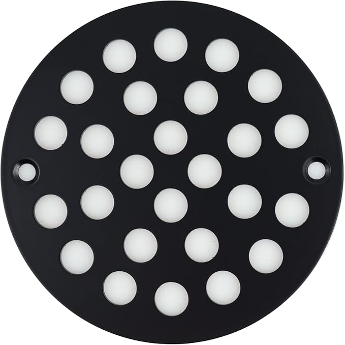 4 Inch Screw-in Round Shower Drain Cover Replacement Floor Drainer by poyde