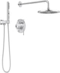 Lava Odoro Modern 2-Setting Round Rain Shower System by LavaOdoro