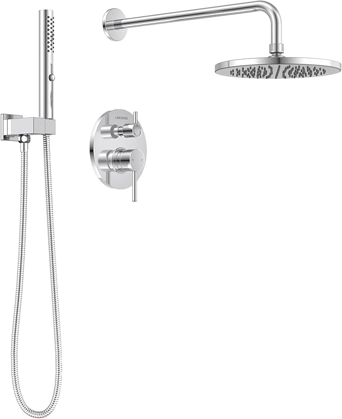 Lava Odoro Modern 2-Setting Round Rain Shower System by LavaOdoro