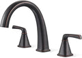 Oil-Rubbed Bronze Roman Tub Faucet, Solid Brass Bathtub Faucet Set by Jabbol
