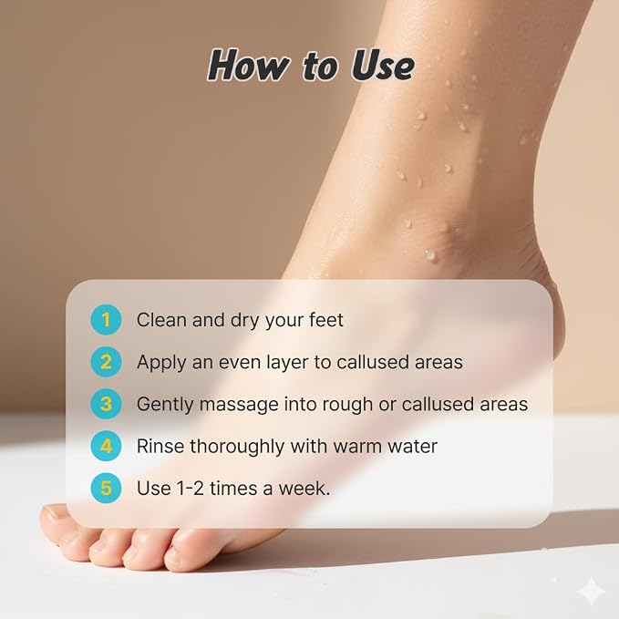 BUFFOUT Callus Eraser Exfoliating Gel – Body Care Exfoliator Scrub & Exfoliant - Image 6