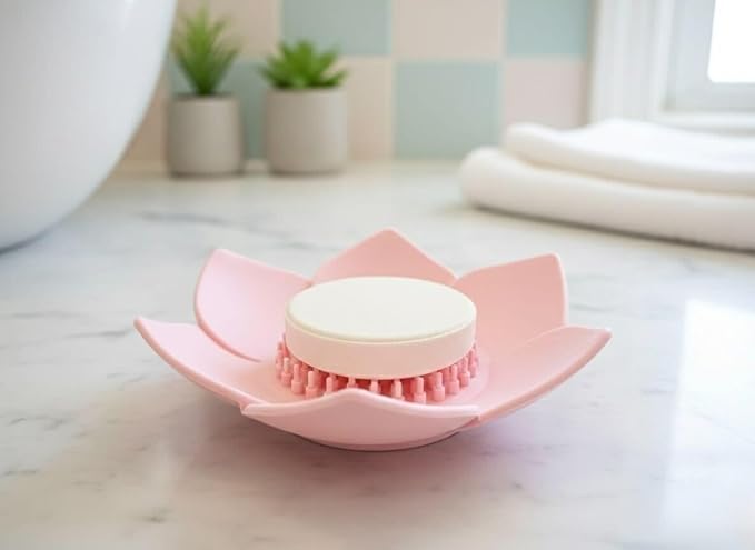 MESMOS Lotus Shower Steamer Trays, Silicone Soap Holder & Small Shower Steamer by MesmorizingMemoriesMoments