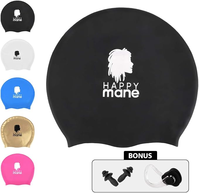 Large Extra Large XL Silicone Swim Cap - Image 9