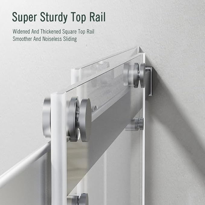 Bathtub Sliding Door, Bathtub Glass Door, Bathtub Double Sliding Tempered Glass - Image 4