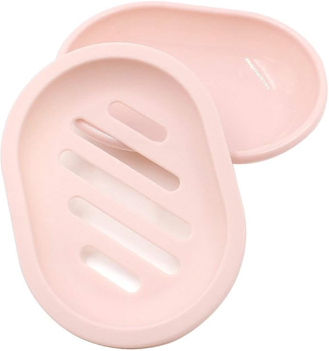 TOPSKY 2-Pack Soap Dish with Drain, Soap Holder, Soap Saver, Easy Cleaning - Image 4
